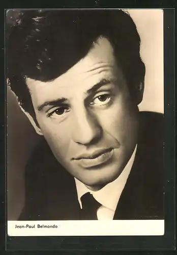 AK Schauspieler Jean-Paul Belmondo im Anzug