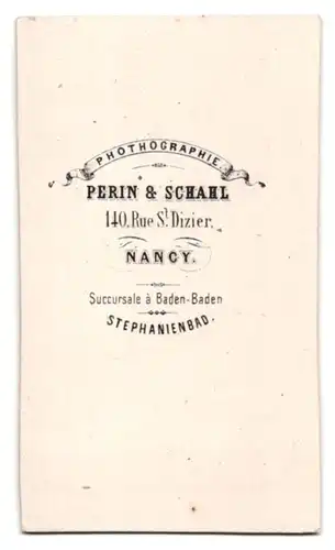 Fotografie Perin & Schahl, Nancy, 140 Rue St. Dizier, bürgerlicher Herr im Portrait