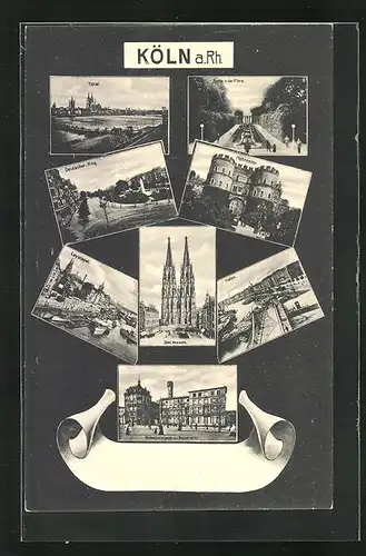 AK Köln, Deutscher Ring, Hahnentor, Richmodishaus a, Neumarkt