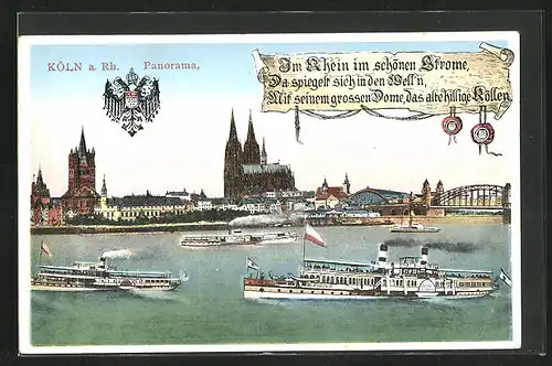 AK Köln, Rheindampfer