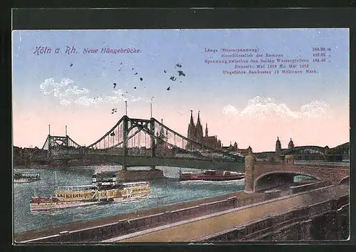 AK Köln, Neue Hängebrücke