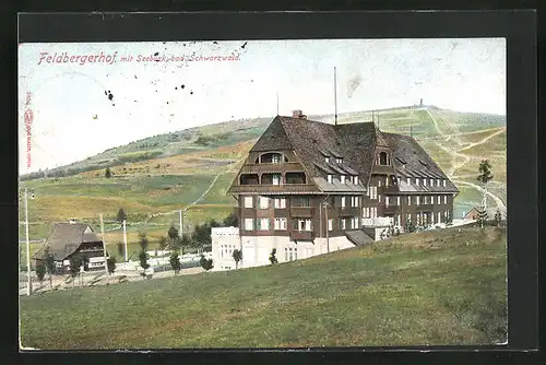 AK Feldberg /bad. Schwarzwald, Gasthaus Feldbergerhof mit Seebuck
