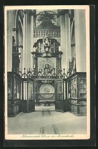 AK Lübeck, Astronomische Uhr in der Marienkirche