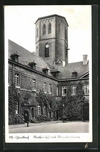 AK M.-Gladbach, Rathaus mit Münsterturm