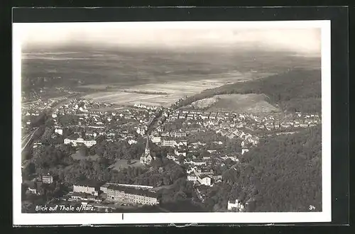 AK Thale a. Harz, Stadt aus der Vogelschau