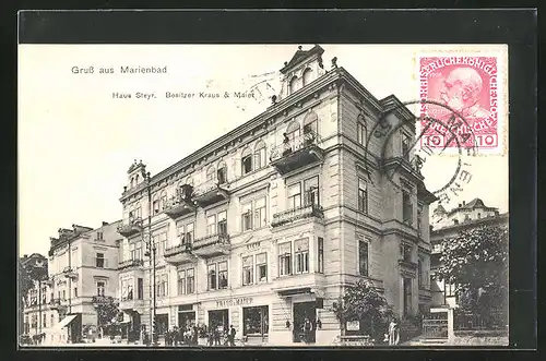 AK Marienbad, Hotel Haus Steyr