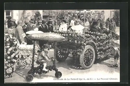 AK La Ferté-St-Cyr, Cavalcade, Le Parasol Chinois