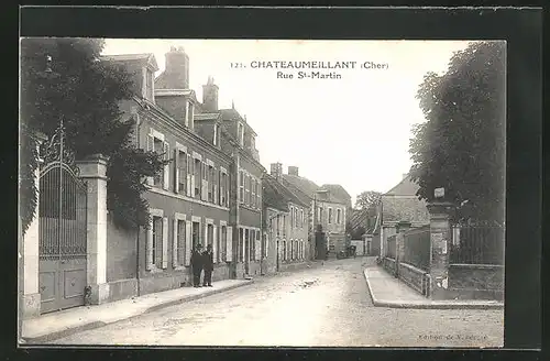AK Chateaumeillant, Rue St-Martin, Strassenpartie