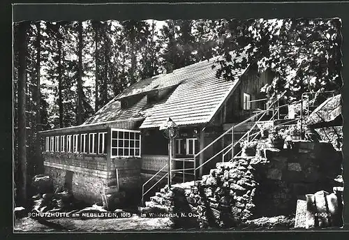 AK Nebelstein, Schutzhütte im Waldviertel