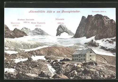 AK Adamekhütte, Berghütte am Gosaugletscher