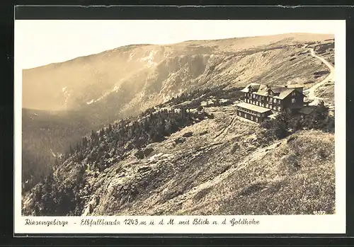 AK Elbfallbaude, Blick n. d. Goldhöhe