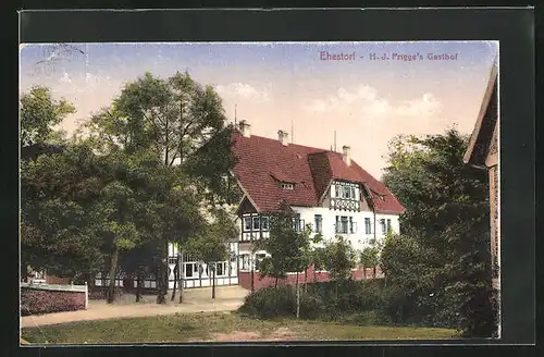 AK Ehestorf, Partie am Gasthaus von H.J. Frigge