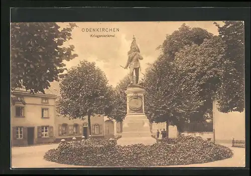 AK Odenkirchen, Ortspartie am Kriegerdenkmal