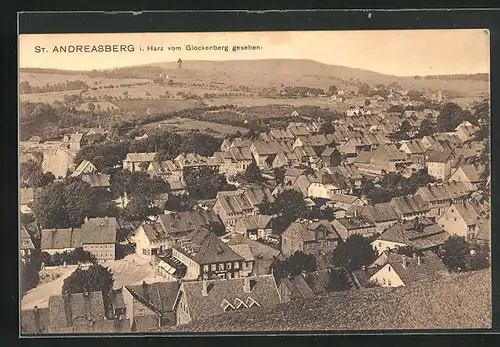 AK St. Andreasberg i. Harz, Teilansicht vom Glockenberg aus gesehen