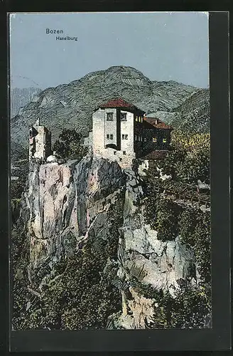 Künstler-AK Eugen Felle: Bozen, Haselburg