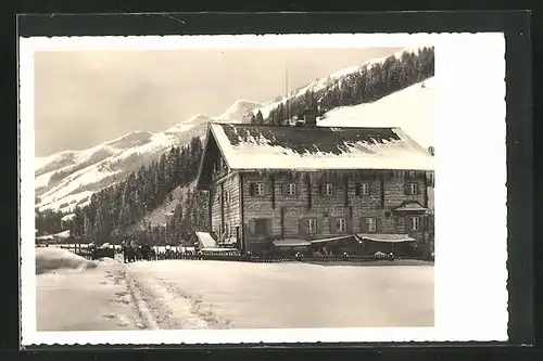 AK Oberlandhütte, Berghütte bei Kirchberg im Schnee