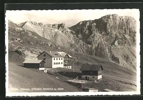 AK Rifugio Genova, Berghütte und Dolomiten
