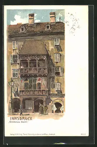 Lithographie Innsbruck, Goldenes Dachl