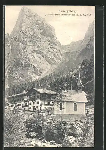 AK Hinterbärnbad, Gasthaus im Kaisergebirge