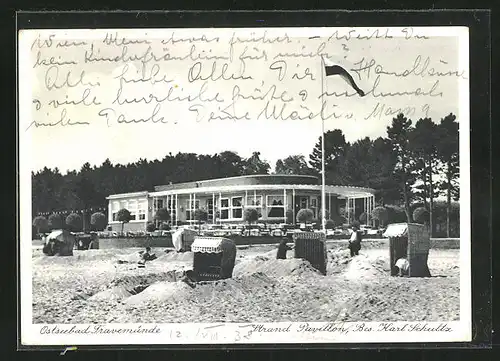 AK Travemünde, Restaurant Strand-Pavillon von Karl Schultz