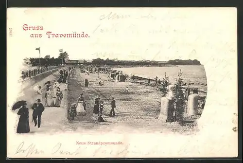 AK Travemünde, Neue Strandpromenade