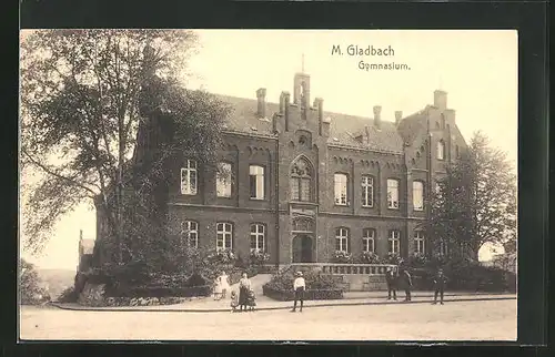 AK Mönchengladbach, Ansicht vom Gymnasium