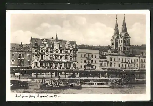 AK Boppard am Rhein, Hotel zum Hirsch