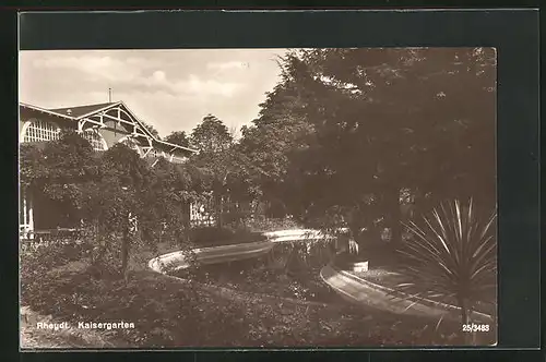 AK Rheydt, Kaisergarten mit Gartenwirtschaft