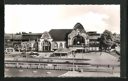 AK Mönchengladbach, Hauptbahnhof mit Strassenbahnstation
