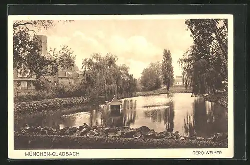 AK Mönchengladbach, Gero-Weiher, Entenhaus