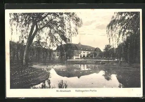 AK Mönchengladbach, Partie im Volksgarten