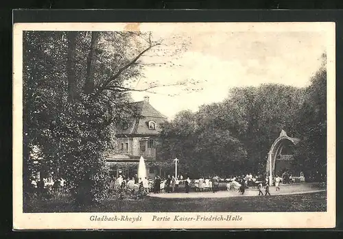 AK Rheydt, Partie an der Kaiser-Friedrich-Halle