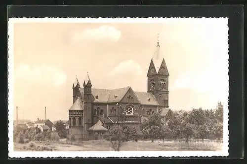 AK Odenkirchen, Blick auf die Kirche und Ortsteil