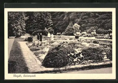 AK Rheydt, Spaziergänger im Kaiserpark