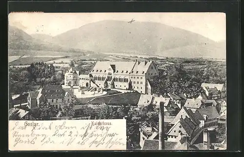 AK Goslar, Kaiserhaus mit Umgebung