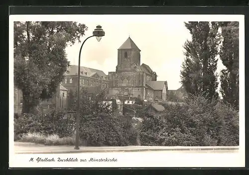 AK Mönchengladbach, Durchblick zur Münsterkirche