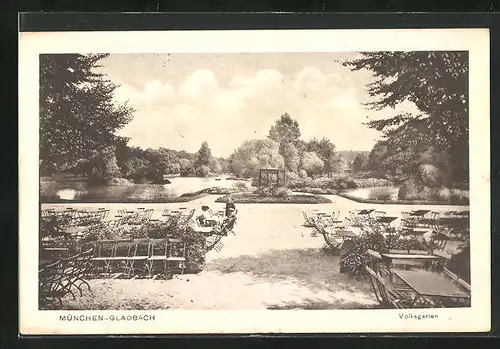 AK Mönchengladbach, Partie am Volksgarten