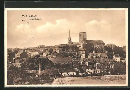 AK Mönchengladbach, Geroplatz mit Blick auf den Münster