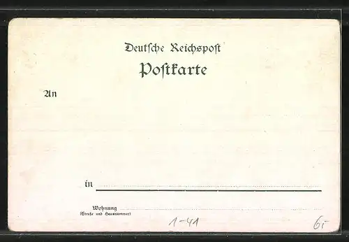 Lithographie Amtshauptmann Wewers