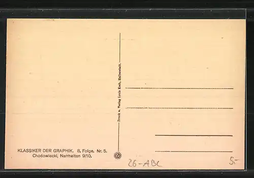 Künstler-AK sign. Chodowiecki: Bau Narr, Aufschneidrischer Narr