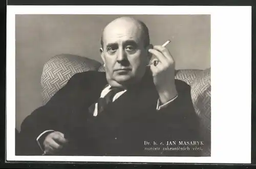 AK Dr. h. c. Jan Masaryk ministr zahranicnich veci