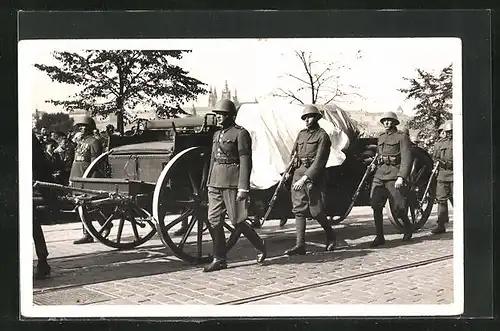 AK Prag, Beisetzung von Präsident Masaryk (TGM)