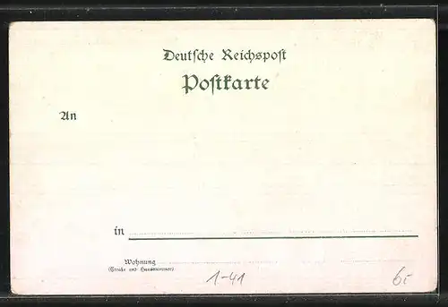 AK Fritz Reuter, Festungslied, Stadtdeiner Luth