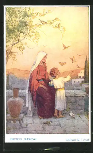 Künstler-AK Margaret W. Tarrant: Evening blessing