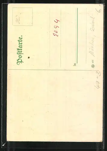 AK München-Nymphenburg, Absolvia 1930, Fontäne