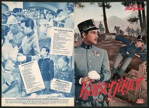 Filmprogramm IFB Nr. 3565, Kaiserjäger, Judith Holzmeister, Erika Remberg, Regie: Willi Forst