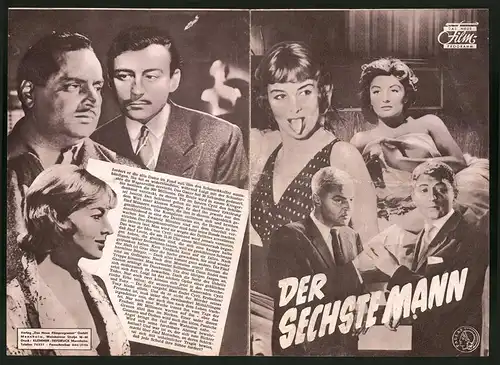 Filmprogramm DNF, Der sechste Mann, Anouk Aimée, Eleonora Rossi Drago, Regie: Henry Decoin