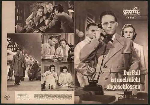 Filmprogramm PFP Nr. 69 /58, Der Fall ist noch nicht abgeschlossen, Vladimir Raz, I. Kacirkova, Regie: Ladislav Rychmann