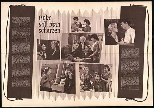 Filmprogramm PFP Nr. 65 /60, Liebe soll man schätzen, Nina Iwanowa, Eduard Bredun, Regie: Sergej Sploschnow