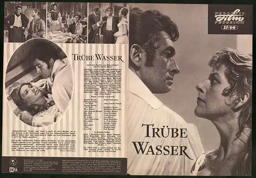 Filmprogramm PFP Nr. 57 /60, Trübe Wasser, Erika Pelokowsky, Jean Claude Pascal, Regie: Louis Daquin